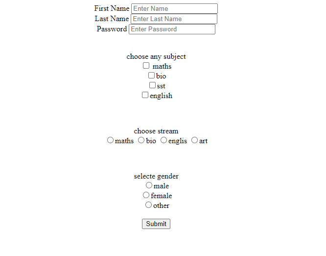 form in html