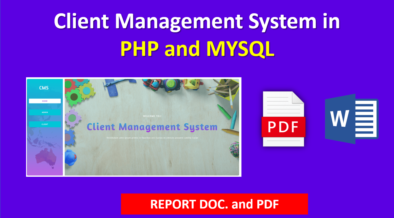 Client Management System IN PHP and MySQL